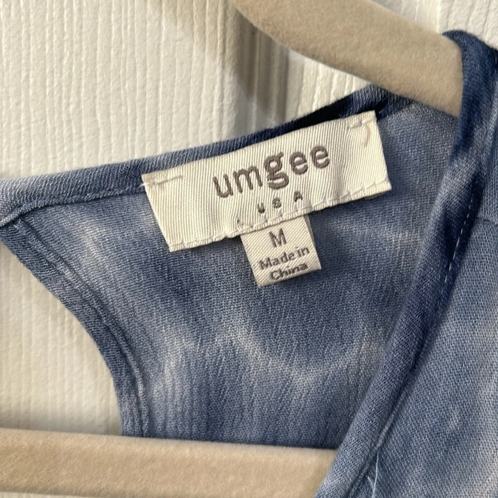 Umgee top. Oversized. 3/4 length sleeves. Blue. Size M. - Picture 4 of 9